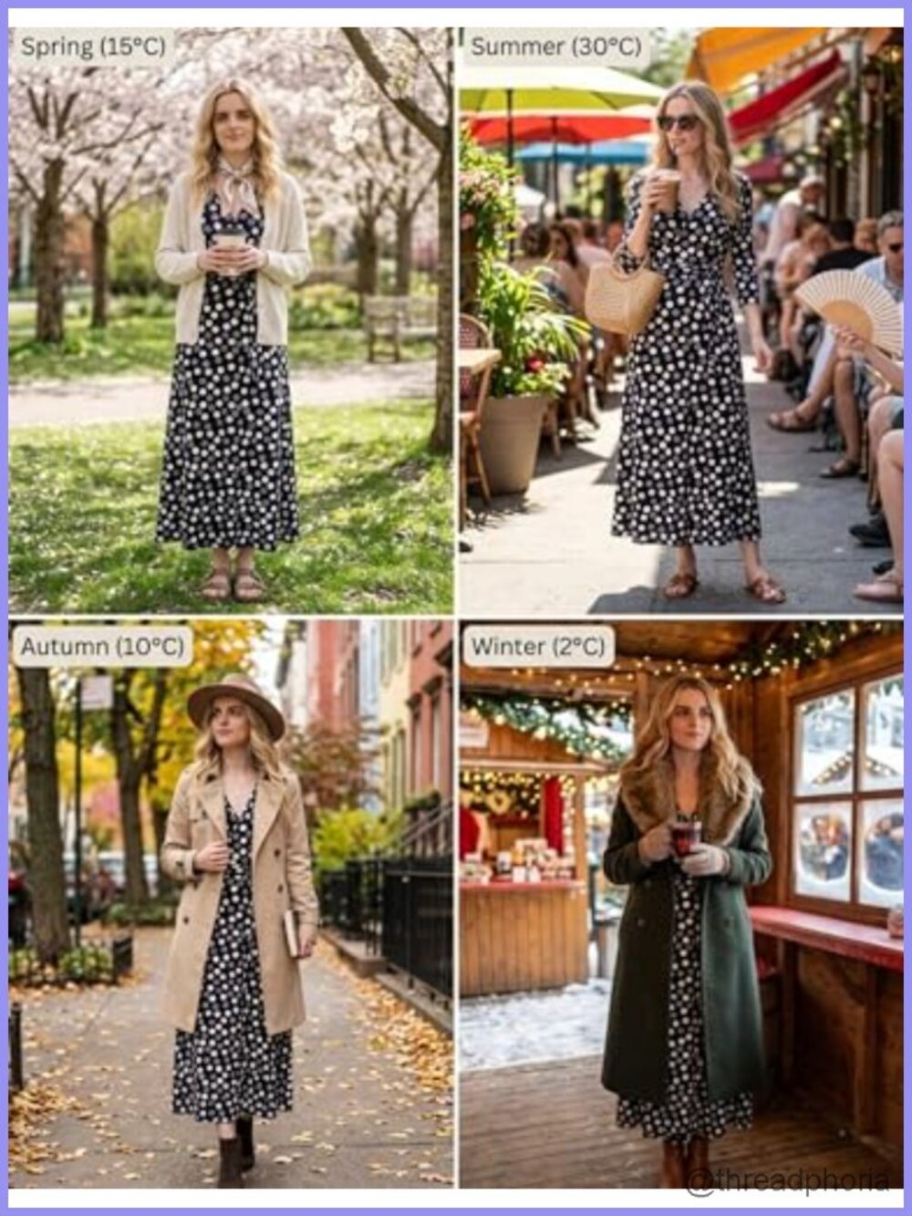 Women's 3/4 Sleeve V-Neck Faux Wrap Maxi Dress Summer Casual Flowy with Belt - Picture 5 of 6